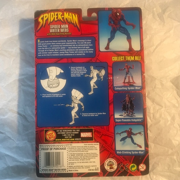 NEW Toybiz Spiderman Water Webs Action Figure - Picture 2 of 6